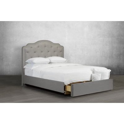 Queen Upholstered Bed R-192 with drawer
